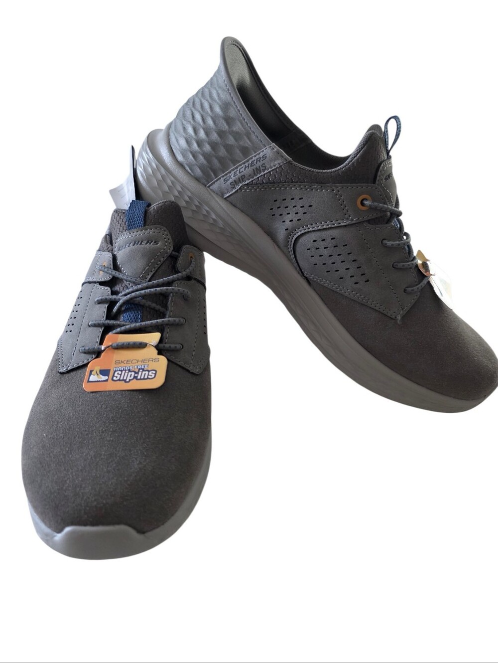 Skechers Slip Ins Relaxed Fit Men's Sneakers Gray Size 9.5